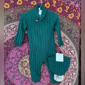 NWT Tahari baby sweater jumper with hat